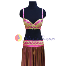 Костюм східний малиново-золотий, фото 1