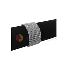 Браслет із стразами гнучкий 9 рядів