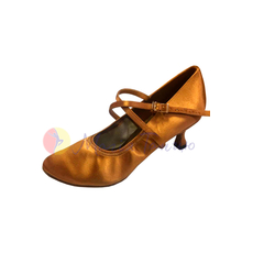 Туфлі для танців жіночий стандарт Gala Valtz 501 бежеві сатин, фото 1