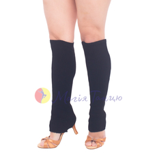 Гетри для танців та гімнастики в'язані чорні 50 см., фото 1