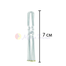 Шпилька для волосся срібна 7 см, фото 1