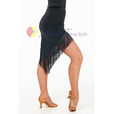 Спідниця латина бальна Fenist з бахромою кутом, фото 1