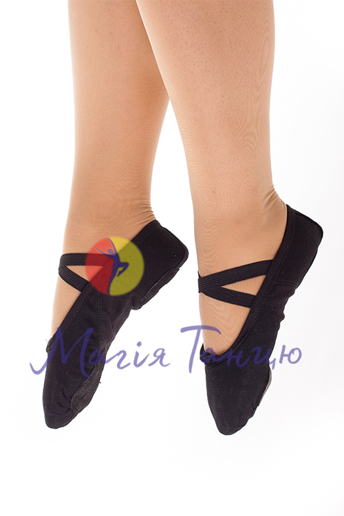 Балетки для танців професійні без шкіряноʼї вставки, фото 1