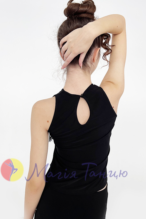 Блуза топ з бахромою без рукавів, фото 2