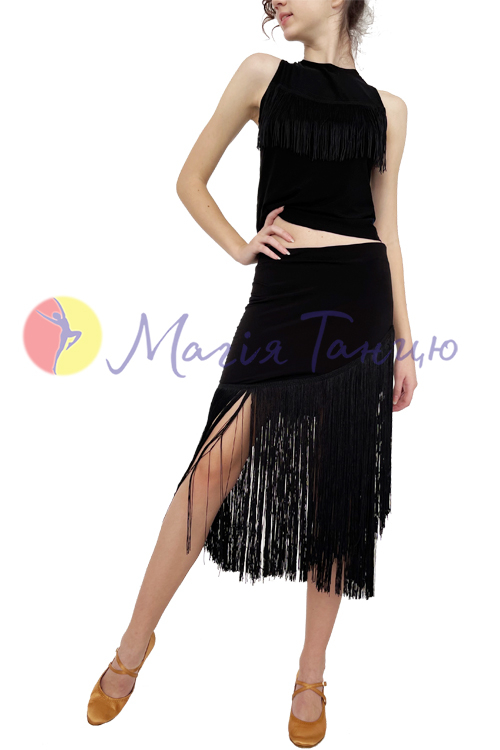 Блуза топ з бахромою без рукавів, фото 4