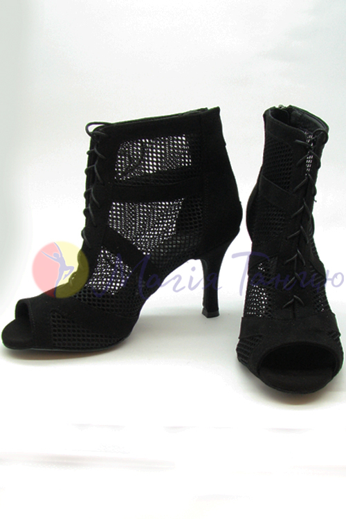 Туфлі для Хай Хілс Лія чорні з сіткою, фото 3