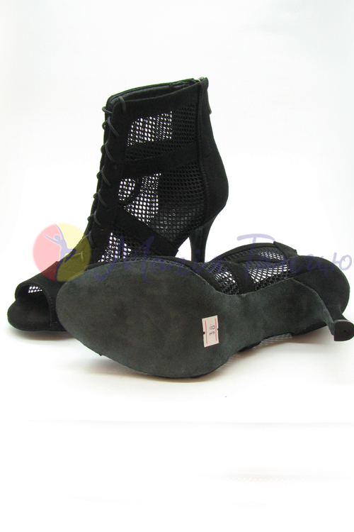 Туфлі для Хай Хілс Лія чорні з сіткою, фото 5