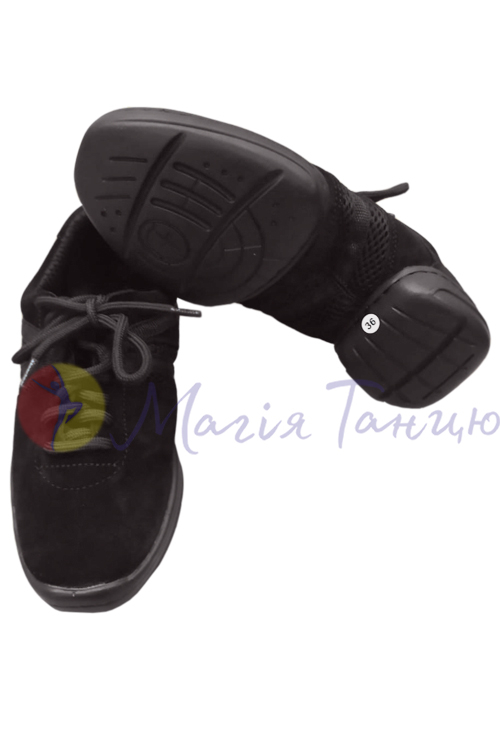 Кросівки для танців замшеві низькі чорні Fenist, 211, фото 3