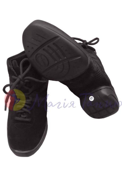 Кросівки танцювальні високі чорні із замшу Fenist, 221, фото 3