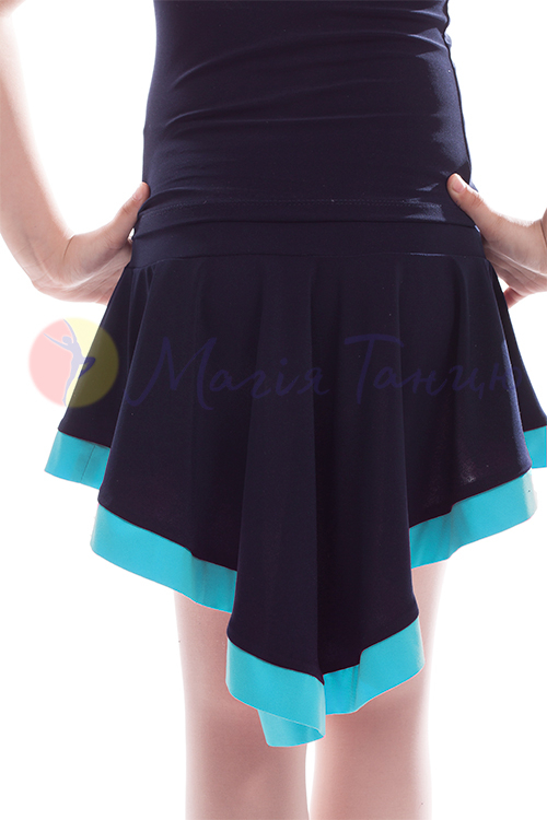 Спідниця латиноамериканських танців з хвостом і кантом, фото 2