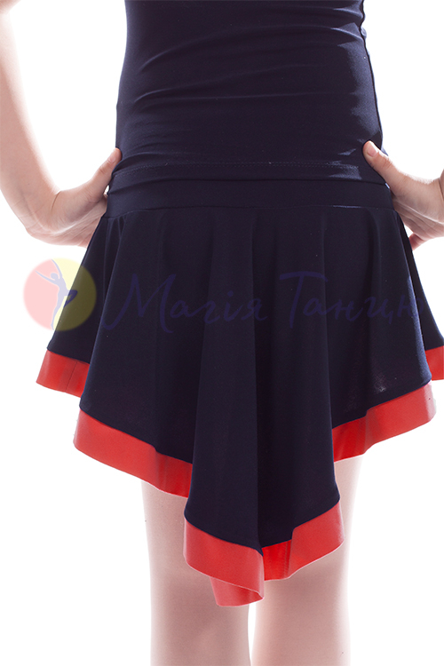 Спідниця латиноамериканських танців з хвостом і кантом, фото 6