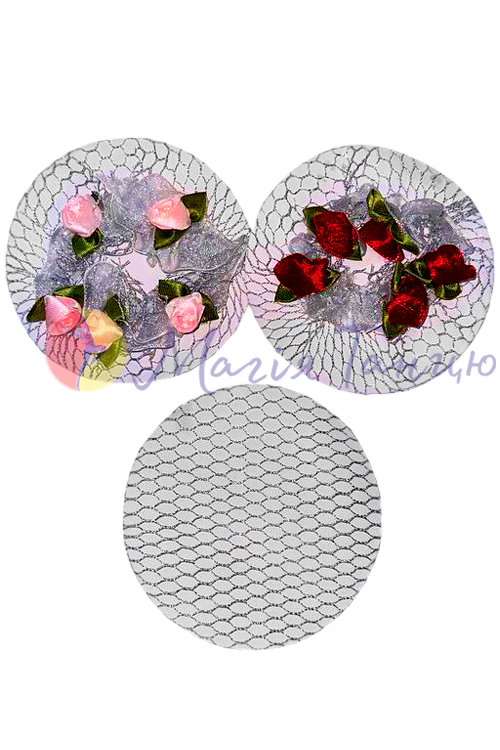 Сіточка на волосся з квіточками, фото 2