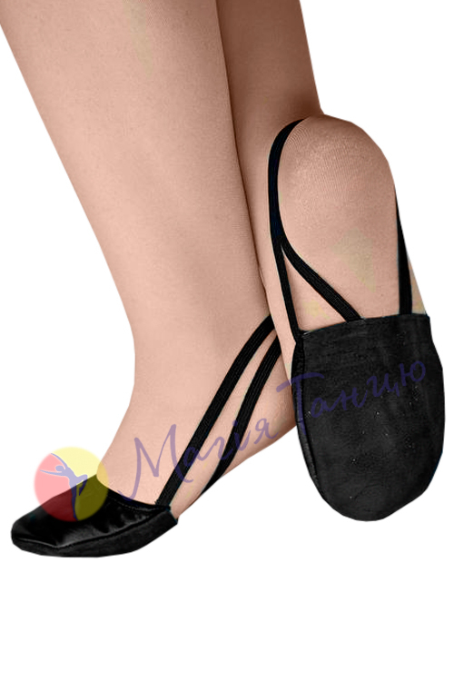 Получешки для танців та гімнастики чорні, фото 2