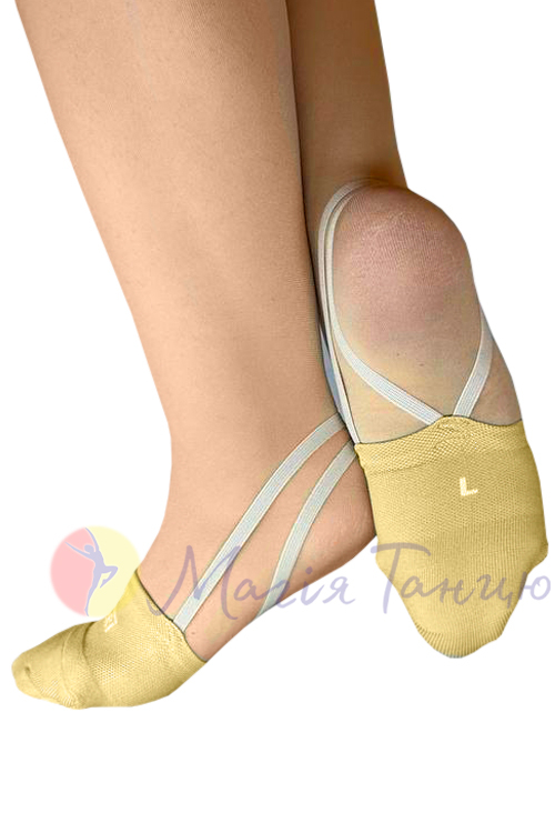 Напівшкарпетки напівчешки напівносочки тілесні в'язані IVARI, фото 2