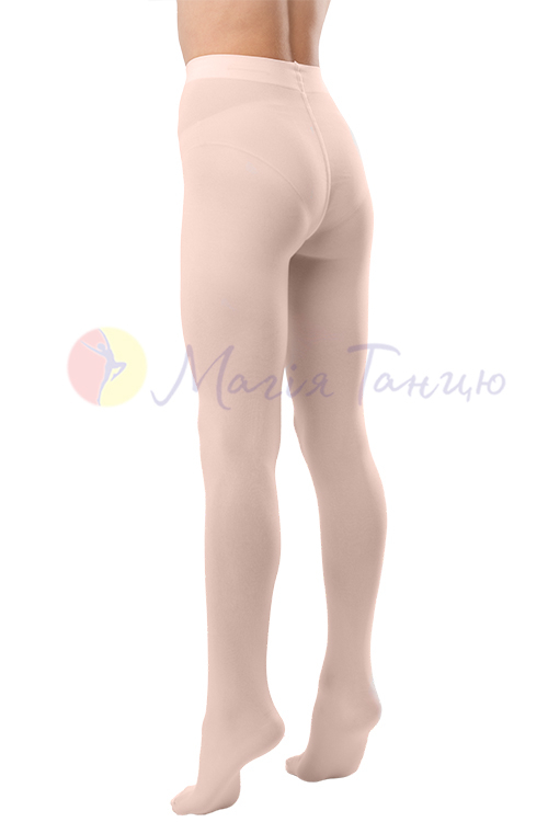 Колготки для танців та балету рожеві персикові TULONI виробництва Італія, фото 4