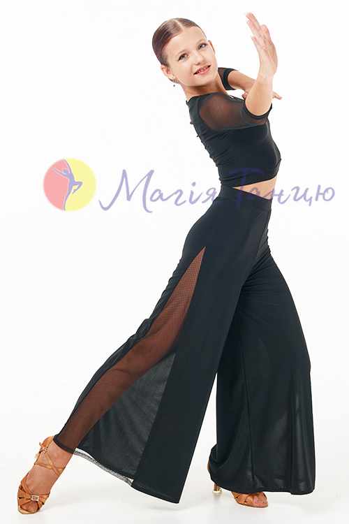 Блуза для латини з рукавами-сіткою, фото 5