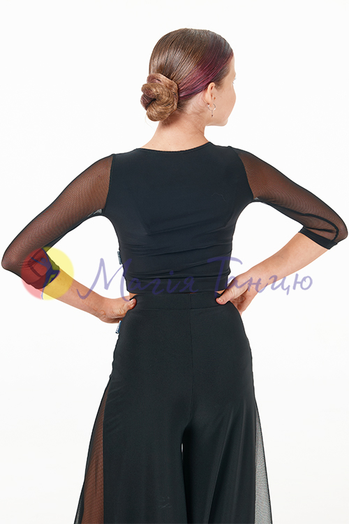 Блуза для латини з рукавами-сіткою, фото 15