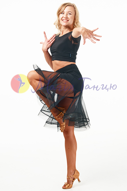 Блуза для латини з рукавами-сіткою, фото 12