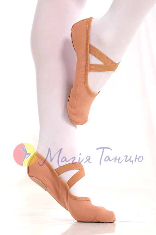 Балетки професійні стрейч тілесні, фото 4