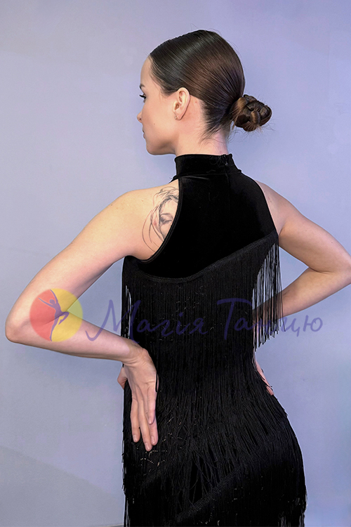 Сукня з бахромою для танців латина, фото 4
