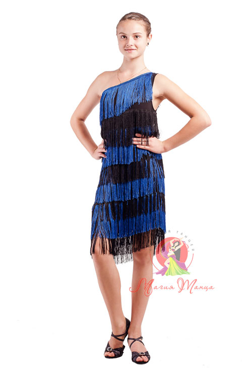 Сукня для латини з бахромою фото 6