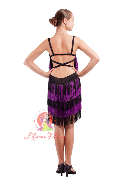 Сукня латина з бахромою фото 6